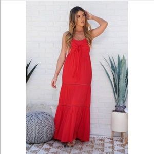 Nanamacs Red maxi dress